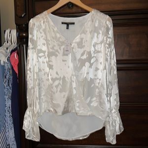 WHBM a white/cream blouse